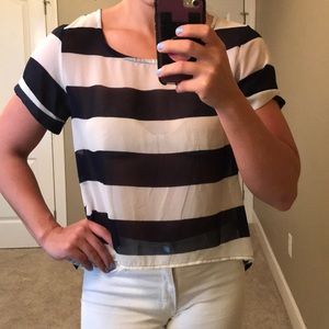 Delia’s Sheer high-low top